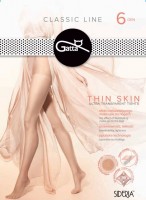 Gatta Thin Skin - 6 den tugevdatud püksiosaga õhukesed sukkpüksid