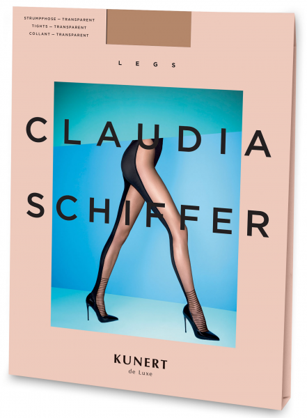 Claudia Schiffer jalad KUNERT de Luxe stiil nr. 7 - Silmapaistev kahetooniline sukkpüksid