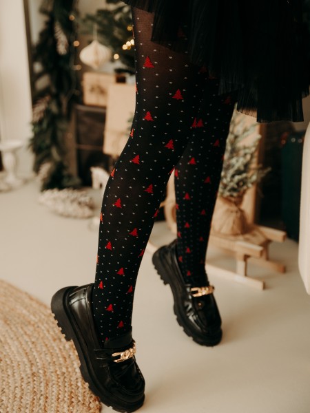 Fiore - 40 den sukkpüksid lillemustriga