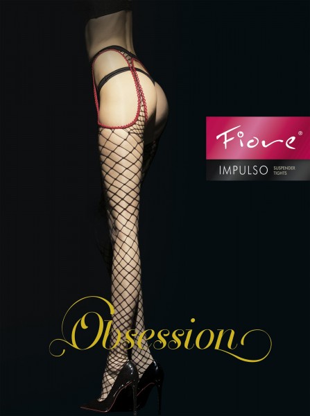 Fiore avatud jalgevahega Impulso - võrksukkpüksid sukapaelavöö efektiga