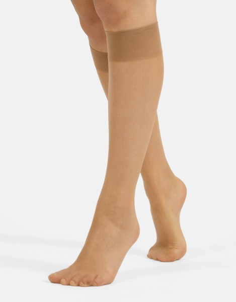 Cette - 2 pairs 8 den sukad ultra õhukesed suve põlvikud kašmiiriga ja läikiv