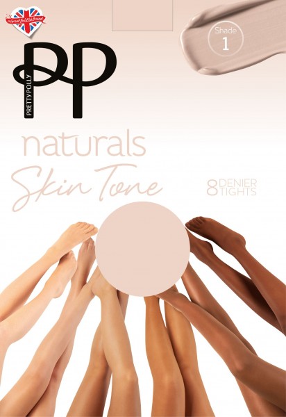 Pretty Polly Naturals Nahk Toonid - 8 Den sukkpüksid