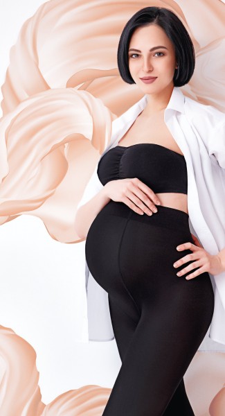 Giulia Mama Cotton 200 - läbipaistmatud rasedate sukkpüksid puuvillaga