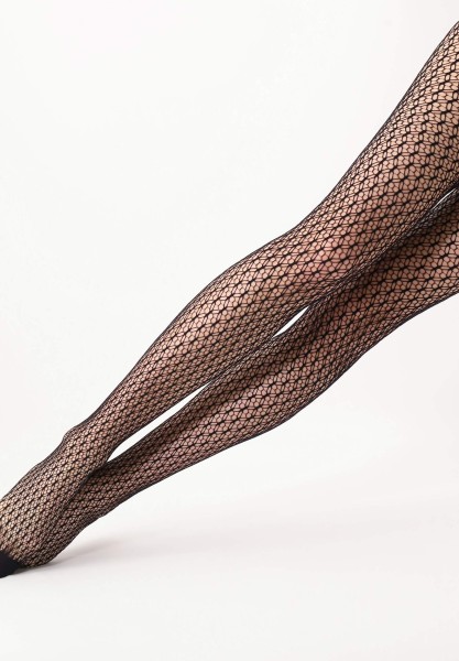 Oroblu Double Mesh - Pehme õmblusteta võrksukkpüksid geomeetrilise mustriga