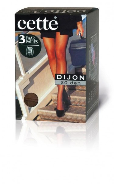 Cette Dijon - 3 Pack 20 den sukad ilma elastse vöökohata