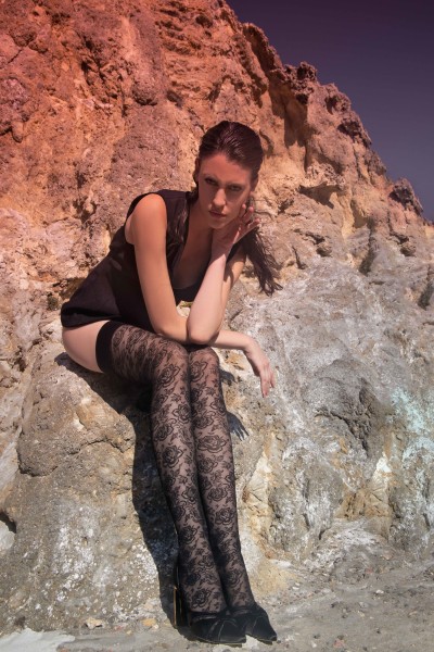 Trasparenze - Elegantne lillemustriga isereviva servaga sukad