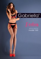 Gabriella avatud jalgevahega - sensuaalsed võrksukkpüksid sukapaelavöö efektiga