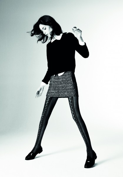 Omero Jane - stiilne kahetooniline punutud mustriga sukkpüksid