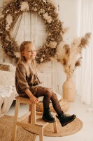 Fiore - Elegant õhukesed laste sukkpüksid täppide mustriga
